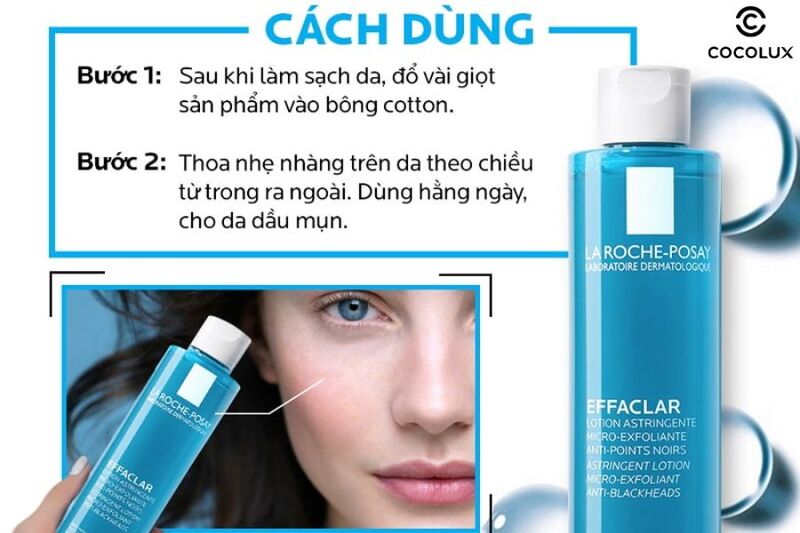 Review Toner La Roche Posay cho da dầu Effaclar Lotion Astringent