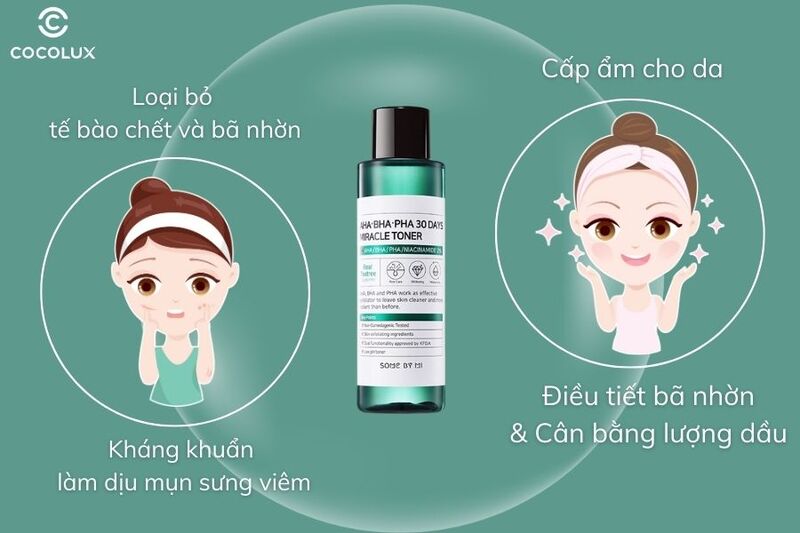 C&ocirc;ng dụng của Toner Some By Mi AHA-BHA-PHA 30 Days Miracle&nbsp;