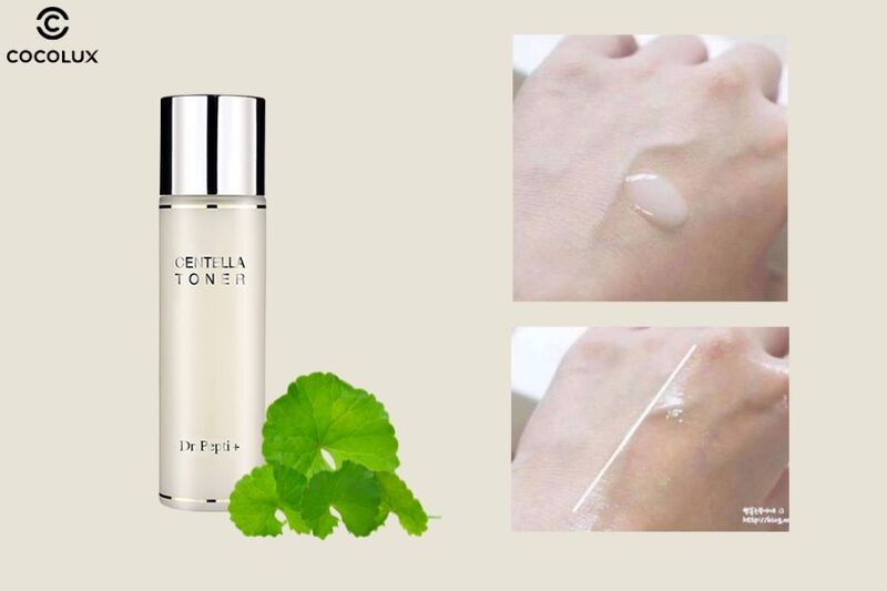 Kết cấu dạng lỏng của Toner Dr.Pepti Centella