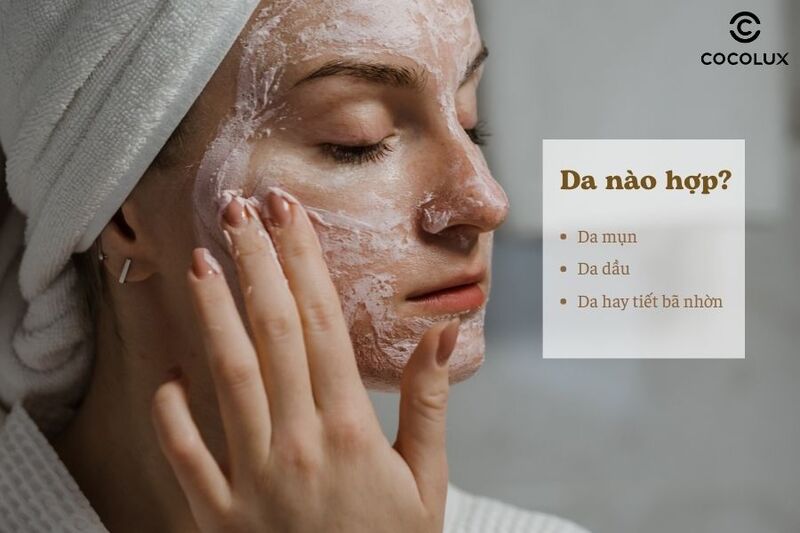 Mặt nạ đất s&eacute;t d&ugrave;ng cho loại da n&agrave;o