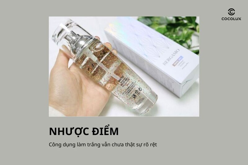 Nhược điểm của serum Bergamo White Vita Luminant Essence