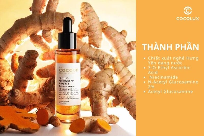 Thành phần của tinh chất Cocoon chiết xuất từ nghệ Hưng Yên