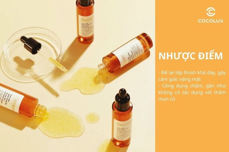 Nhược điểm của tinh chất Cocoon chiết xuất từ nghệ Hưng Yên