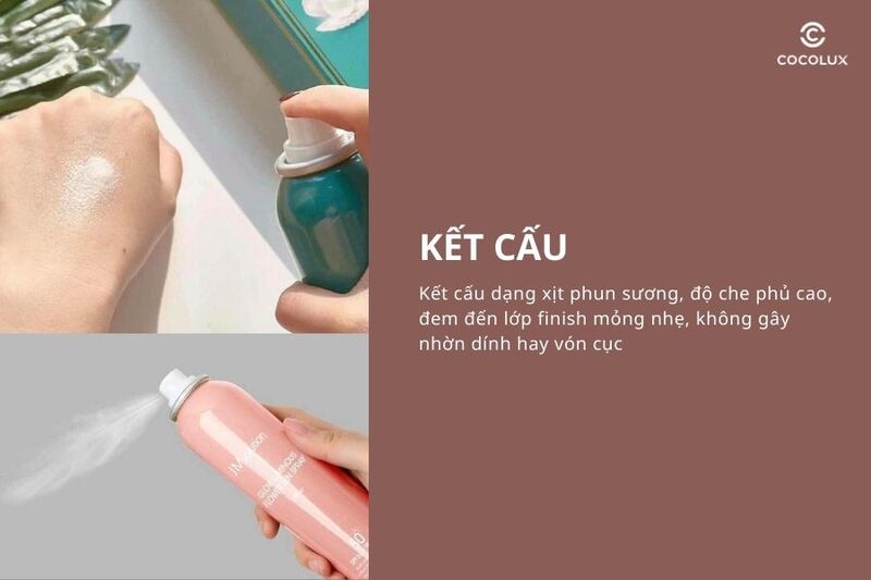 Kết cấu của xịt chống nắng JM Solution