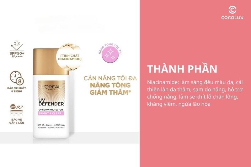 Thành phần của kem chống nắng L