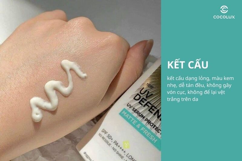Kết cấu của kem chống nắng L