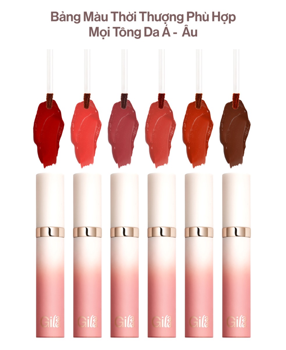 Son Gilaa Long Wear Lip Cream Rich Rosie Collection - 10 May Beauty 5g 