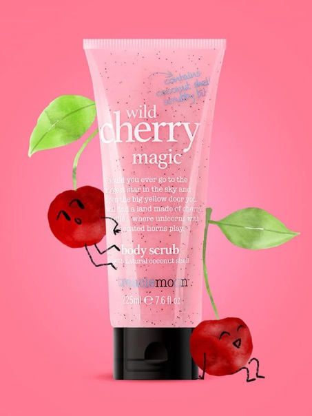 Tẩy Da Chết Toàn Thân Treaclemoon Body Scrub 225ml - Wild Cherry Magic 