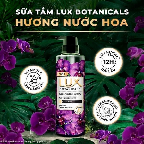 Sữa Tắm Lux Botanicals Hương Phong Lan Quyến Rũ 570g