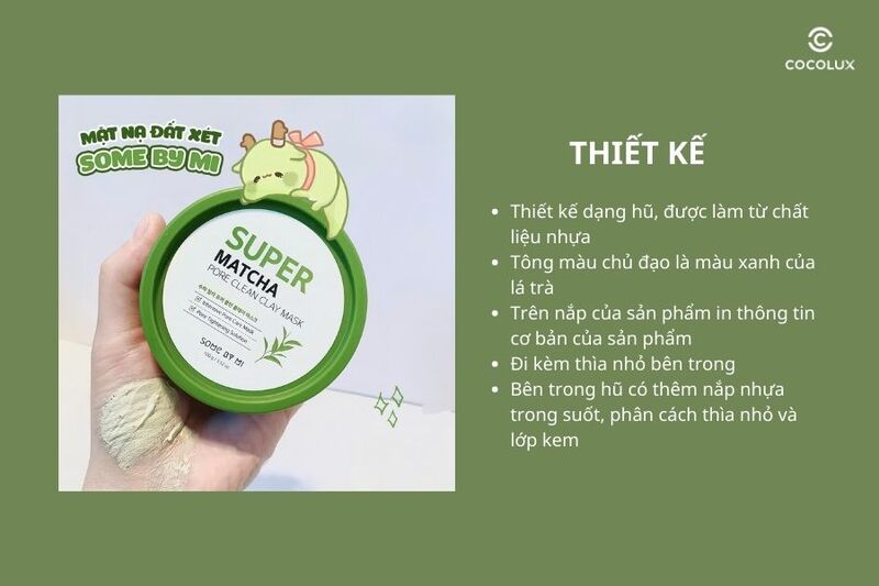 Thiết kế của mặt nạ đất sét Some By Mi Super Matche Pore Clean Clay Mask