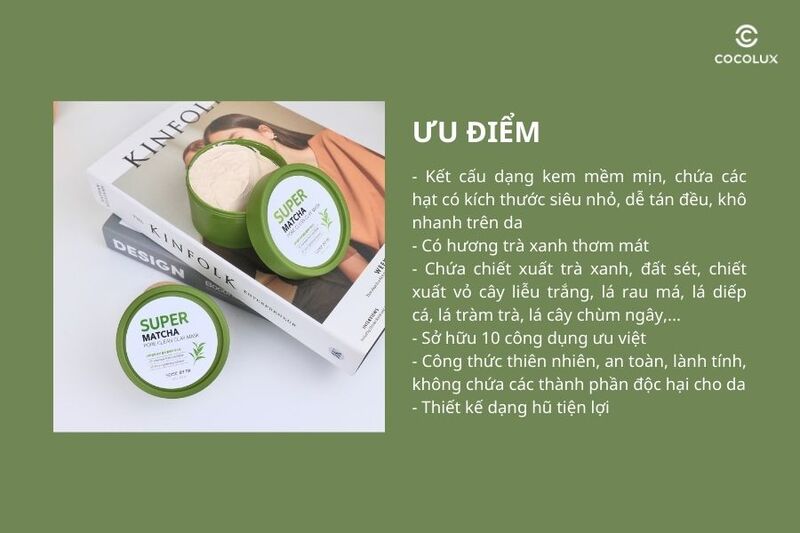 Ưu điểm của mặt nạ đất sét Some By Mi Super Matche Pore Clean Clay Mask