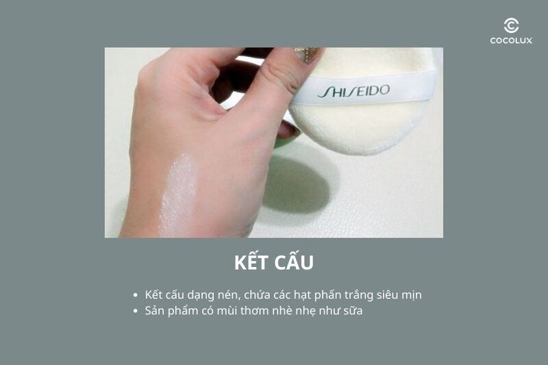 Kết cấu của phấn phủ Shiseido Baby Powder