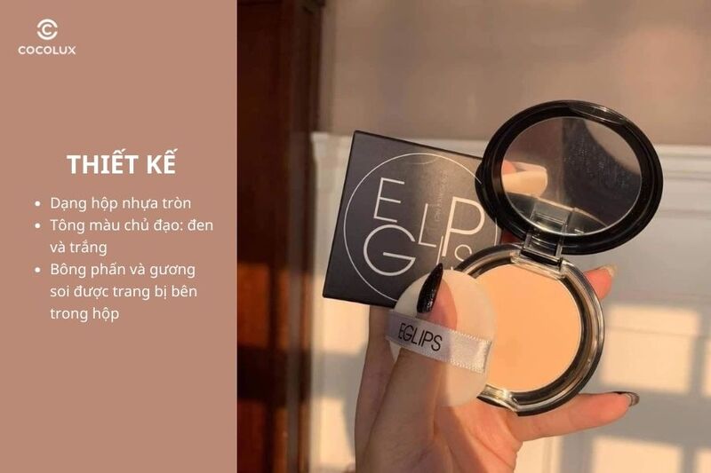 Thiết kế của&nbsp;phấn phủ Eglips Blur Powder Pact