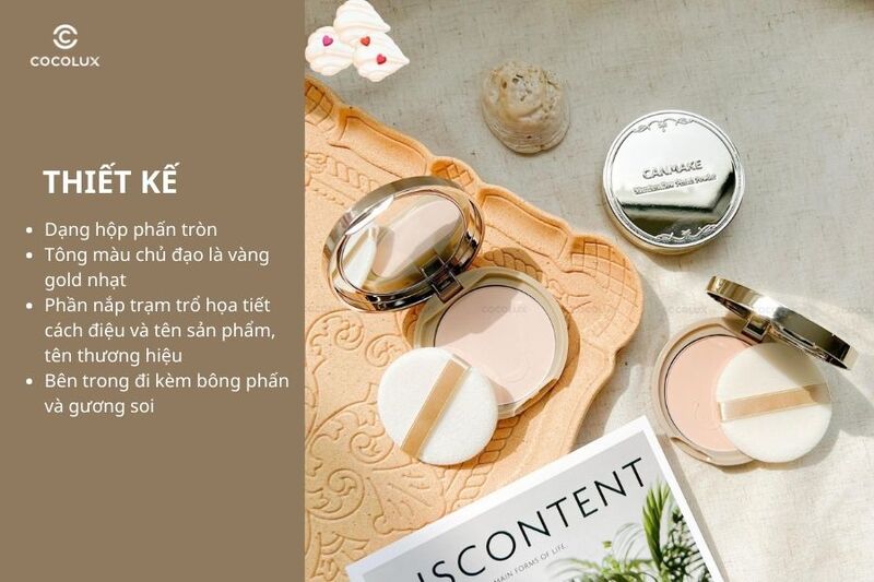 Thiết kế của phấn phủ Canmake Marshmallow Finish Powder