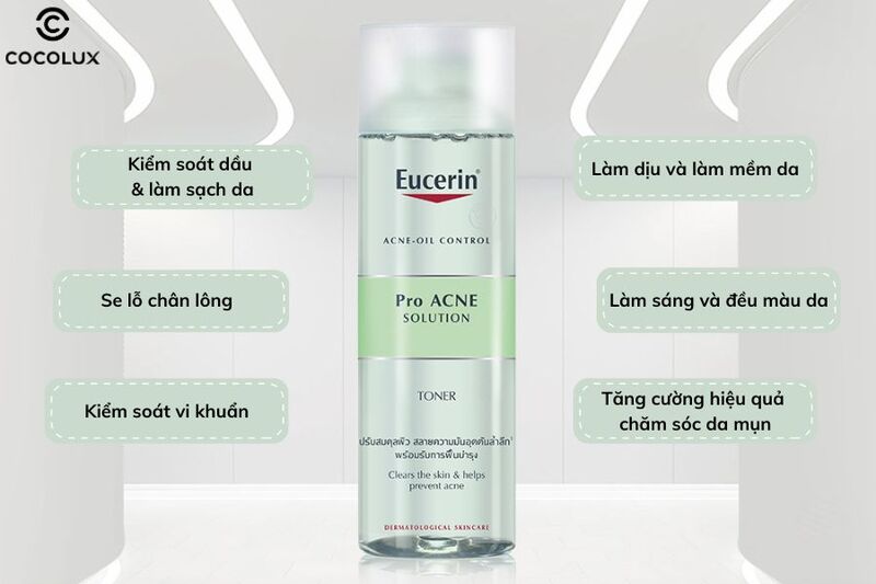 Công dụng của Eucerin Pro ACNE Solution Toner