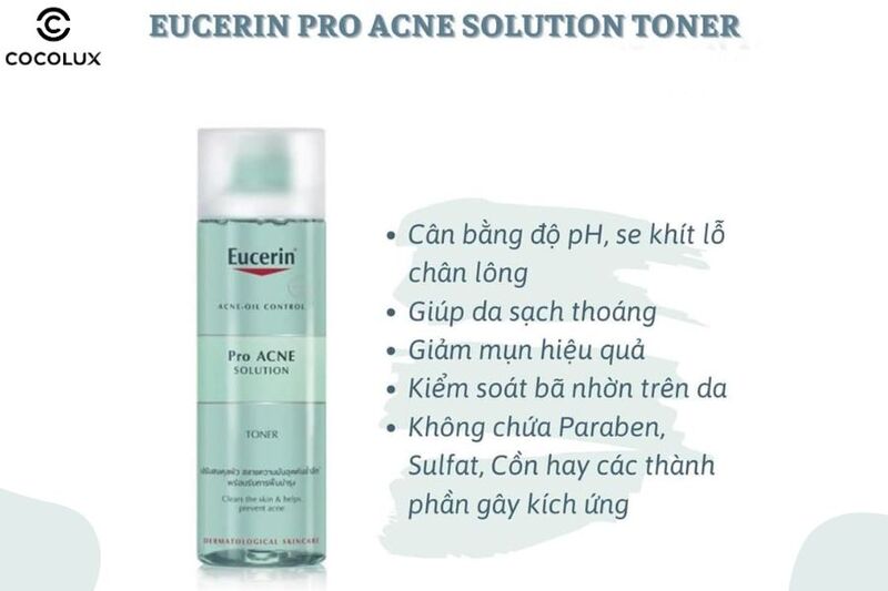 Ưu điểm của Eucerin Pro ACNE Solution Toner