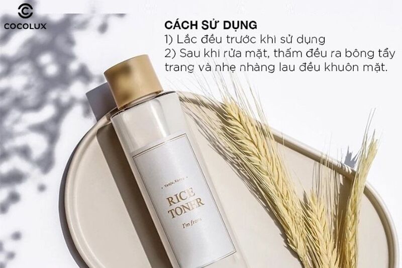 Cách sử dụng Toner Gạo I