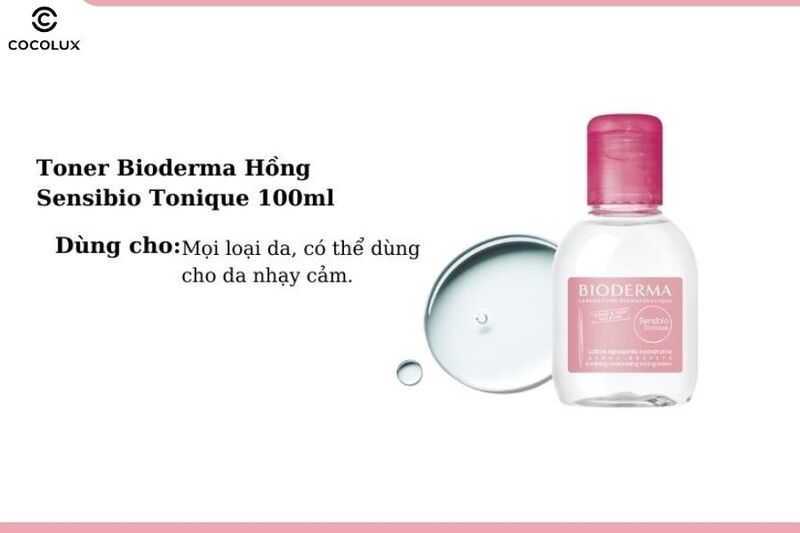 Kết cấu dạng lỏng của nước hoa hồng Bioderma