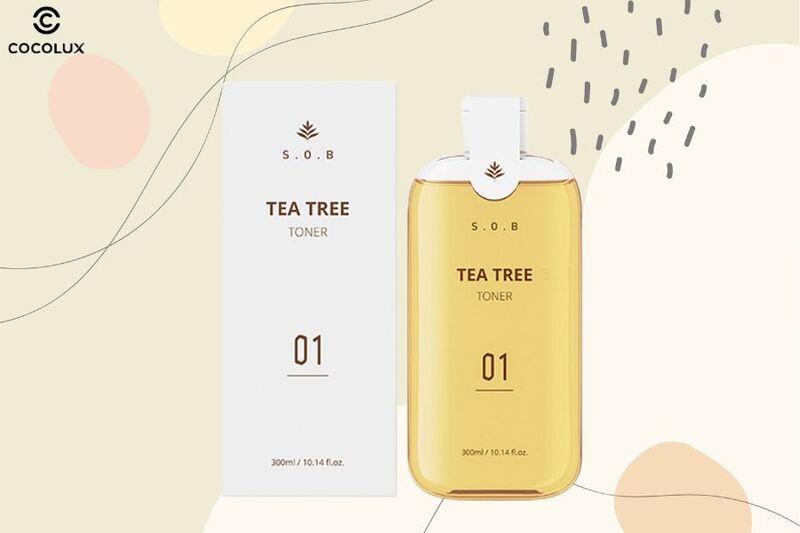 Thiết kế bao b&igrave; của Toner S.O.B Tea Tree
