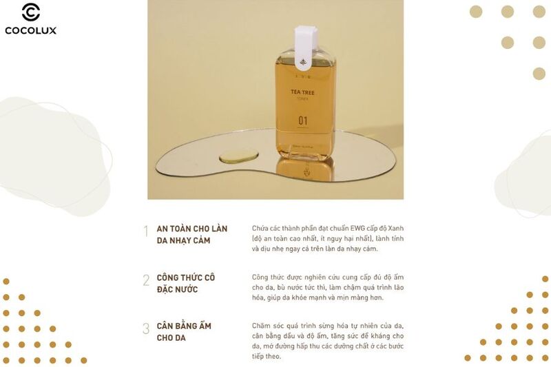 Ưu điểm của Toner S.O.B Tea Tree