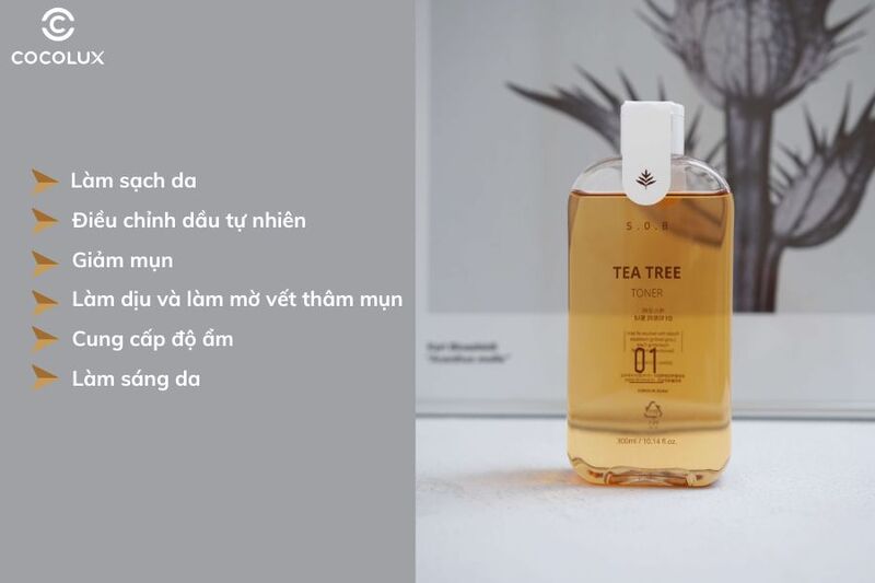 Tác dụng củaToner S.O.B Tea Tree