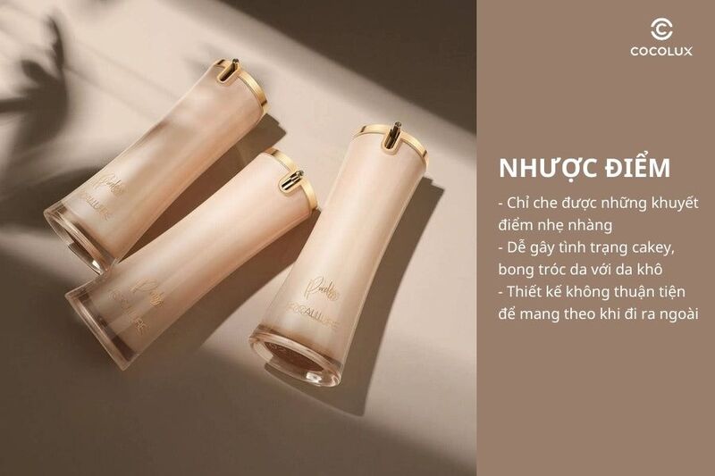 Nhược điểm của kem nền Focallure Lasting Poreless Foundation