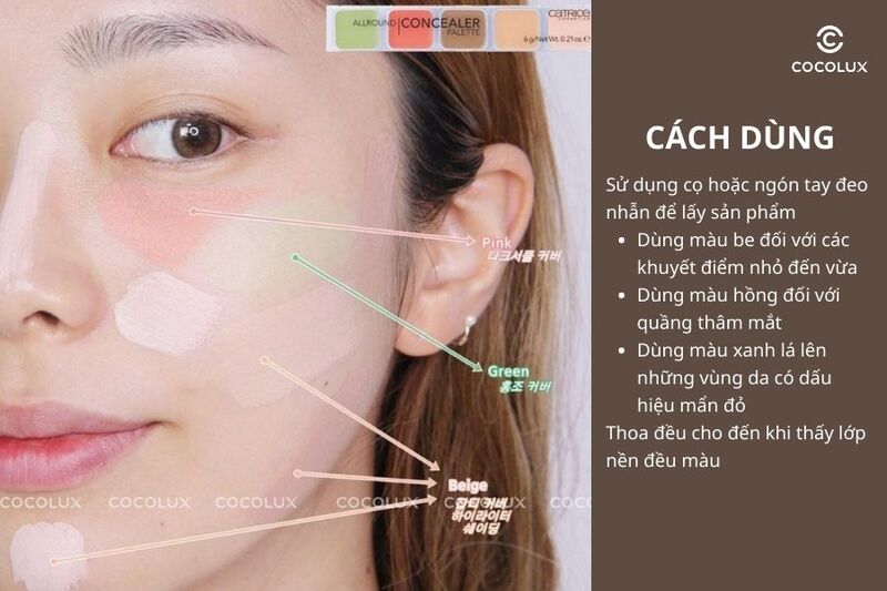 Cách dùng che khuyết điểm Catrice Allround Concealer