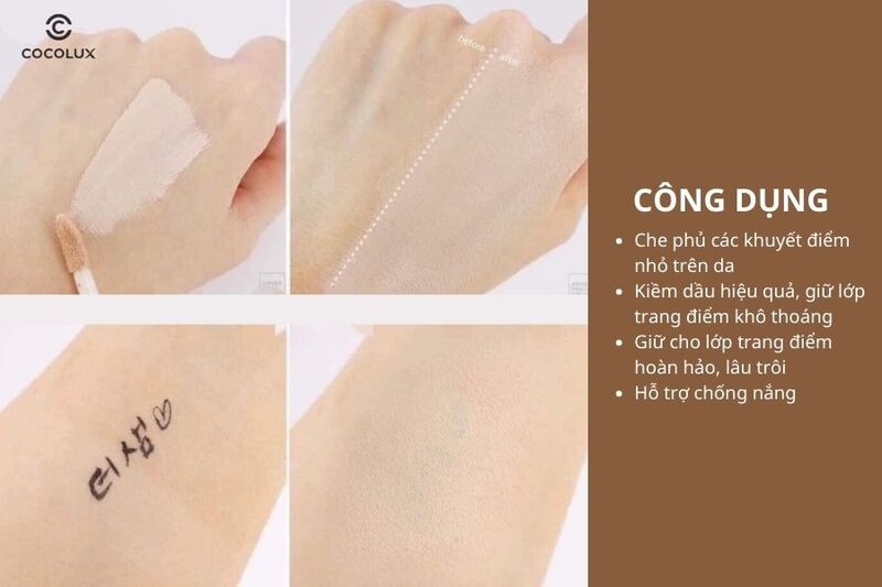 C&ocirc;ng dụng của&nbsp;che khuy&ecirc;́t đi&ecirc;̉m The Saem Cover Perfection Tip Concealer SPF28/PA++
