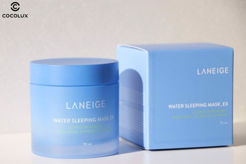 Thiết kế bao bì của mặt nạ ngủ Laneige Water Sleeping Mask EX