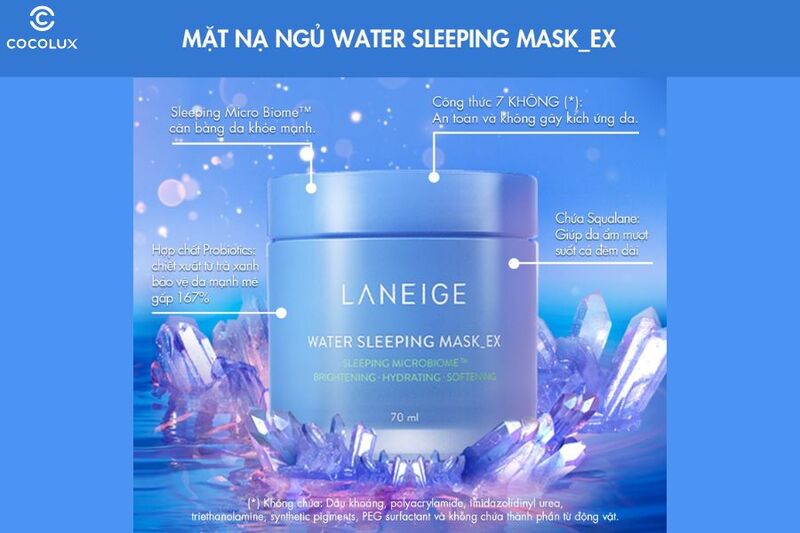 Thành phần chính của mặt nạ ngủ Laneige Water Sleeping Mask EX