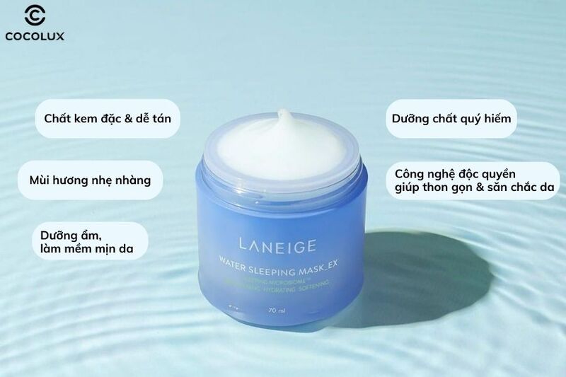 Ưu điểm của mặt nạ ngủ Laneige Water Sleeping Mask EX