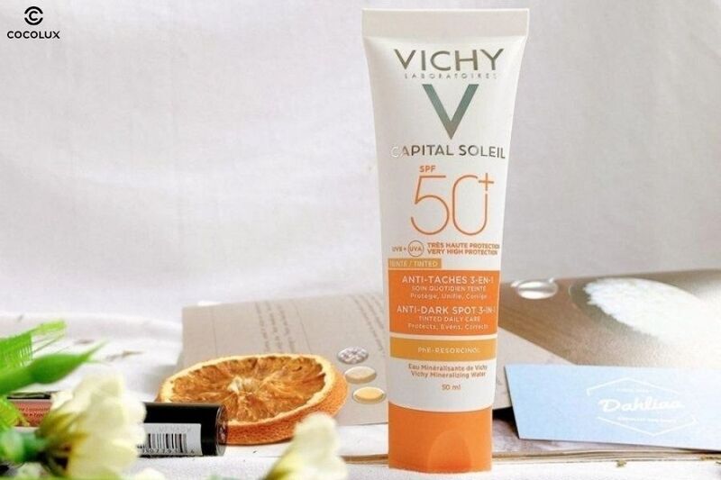 Kem Chống Nắng Vichy Thoáng Mịn Ngăn Sạm Da Có Màu 50ml