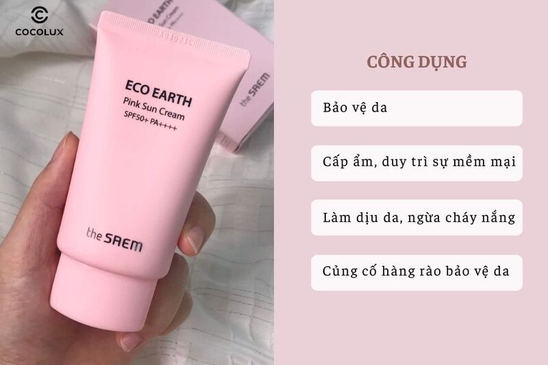 Công dụng nổi bật của kem chống nắng The Saem 
