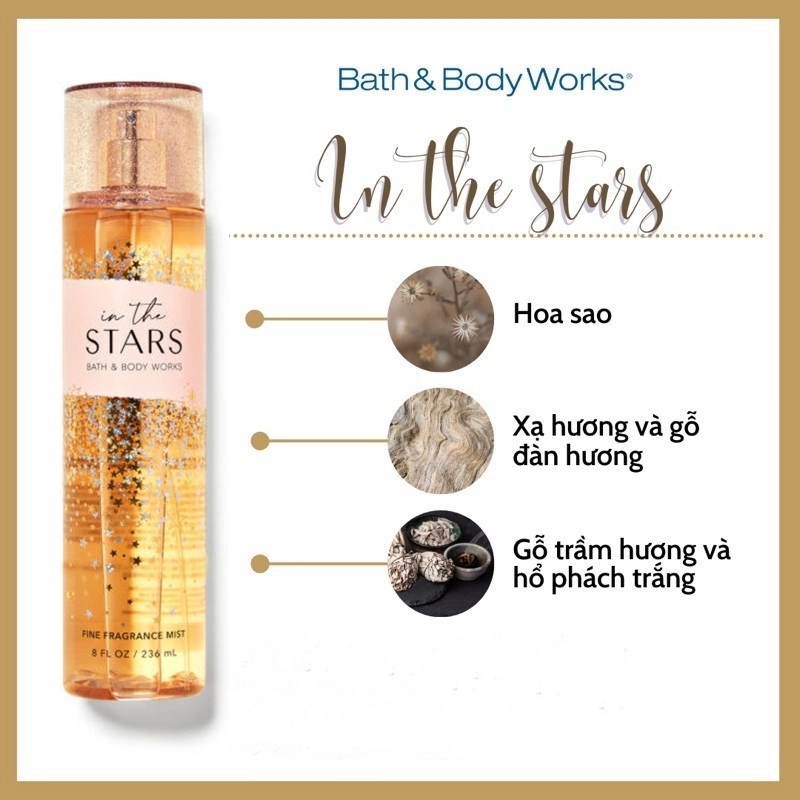 Xịt Thơm Bath & Body Works - In The Stars 236ml 