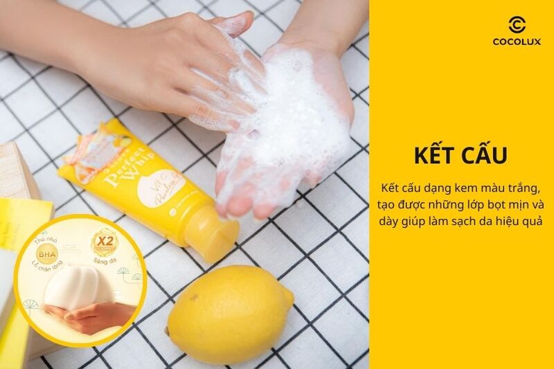 Khả năng tạo bọt của Sữa Rửa Mặt Senka Perfect Whip Vitamin C Poreless Glow&nbsp;