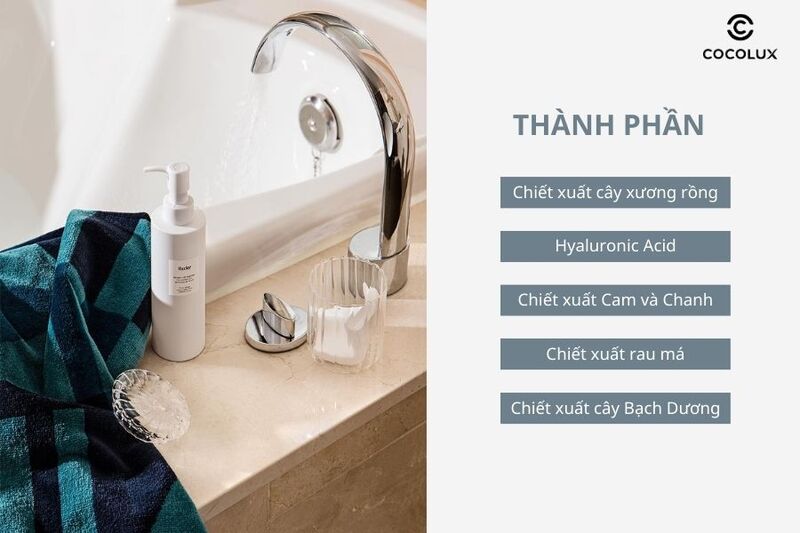 Thành phần sữa rửa mặt Huxley