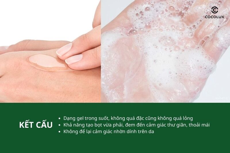 Kết cấu của gel rửa mặt Vichy Normaderm Phytosolution