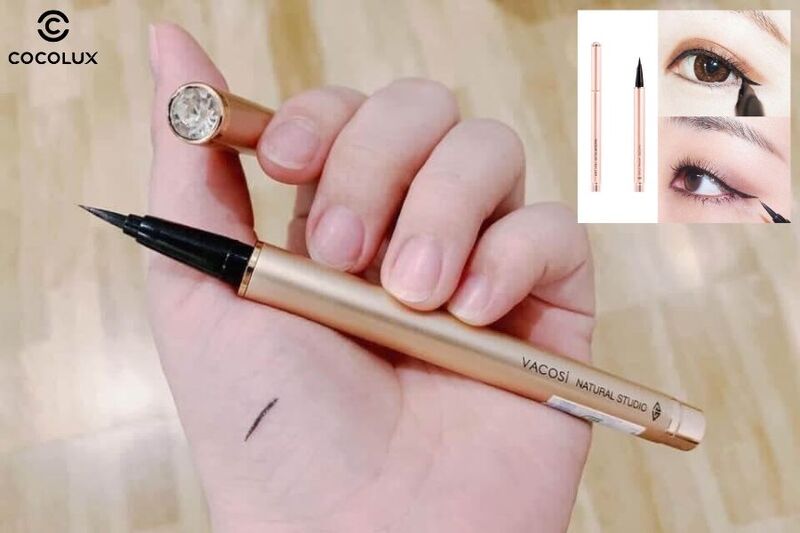 Trải nghiệm sử dụng b&uacute;t kẻ mắt Vacosi Waterproof Pen 24h