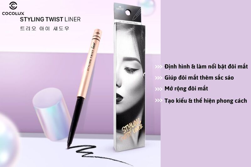 C&ocirc;ng dụng của ch&igrave; kẻ mắt Vacosi Styling Twist