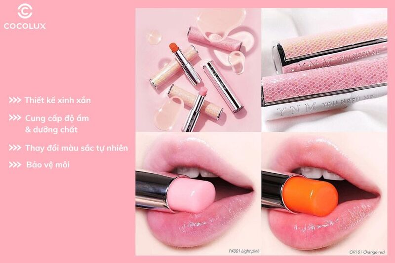 Ưu điểm của son dưỡng YNM Rainbow Honey Lip Balm đổi màu diệu kỳ