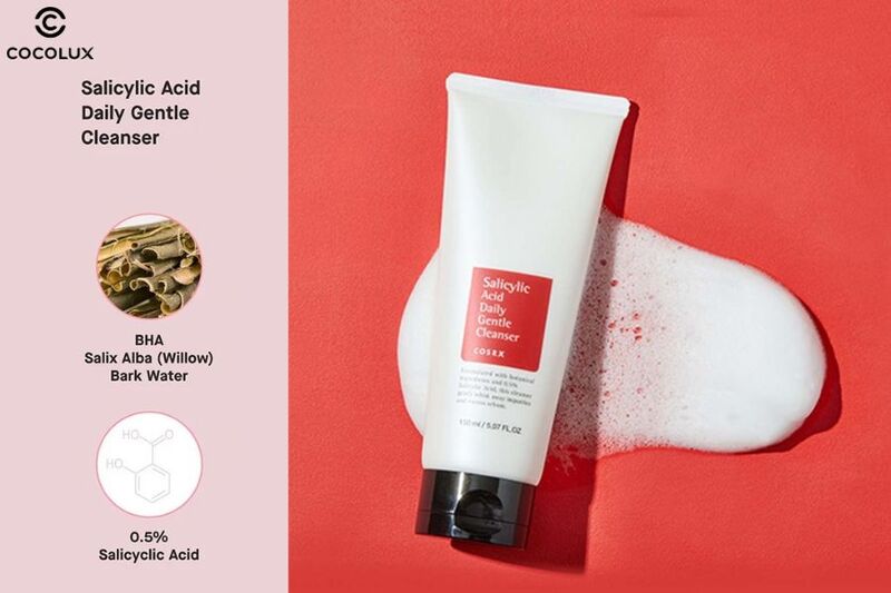 Th&agrave;nh phần ch&iacute;nh của sữa rửa mặt Cosrx Salicylic Acid Daily Gentle Cleanser Giảm Mụn 150ml