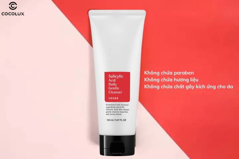 Độ an to&agrave;n của sữa rửa mặt Cosrx Salicylic Acid Daily Gentle Cleanser Giảm Mụn 150ml