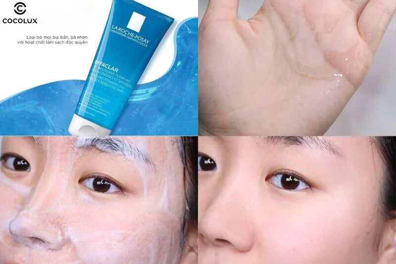 Kết cấu dạng Gel của Gel Rửa Mặt La Roche-Posay Dành Cho Da Dầu Nhạy Cảm