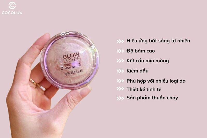 Ưu điểm của phấn bắt s&aacute;ng Catrice Glow Lover Oil-Infused