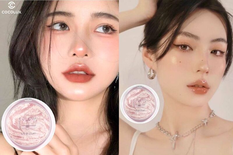 Trải nghiệm sử dụng phấn bắt s&aacute;ng Catrice Glow Lover Oil-Infused