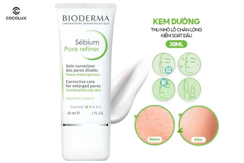 Kem dưỡng Bioderma Sebium Pore Refiner