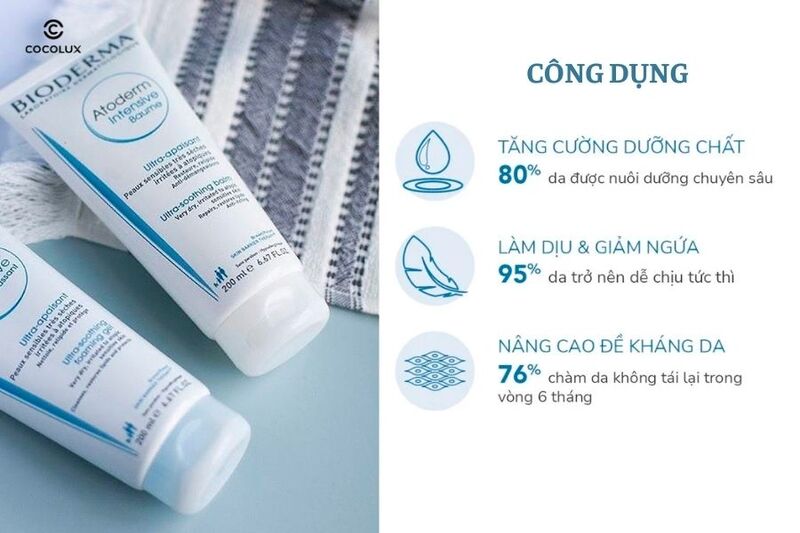Công dụng của kem dưỡng Bioderma Atoderm Intensive Baume