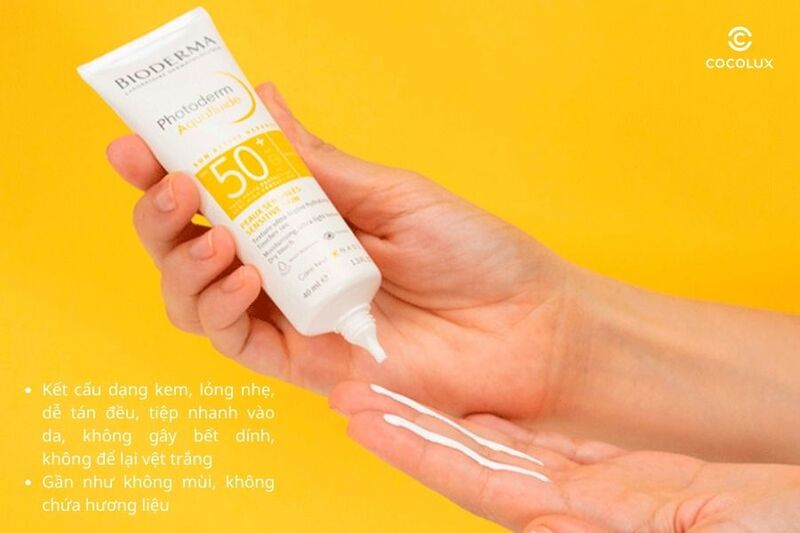 K&ecirc;́t c&acirc;́u của&nbsp;kem ch&ocirc;́ng nắng Bioderma Photoderm MAX Aquafluide SPF50+
