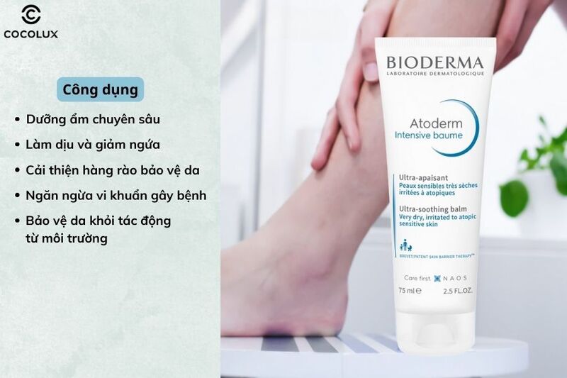 Công dụng chính của kem dưỡng Bioderma Atoderm Intensive Baume