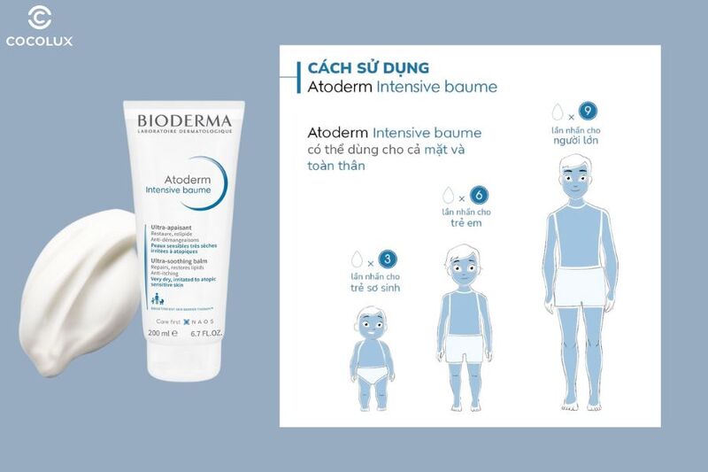 Cách sử dụng kem dưỡng Bioderma Atoderm Intensive Baume